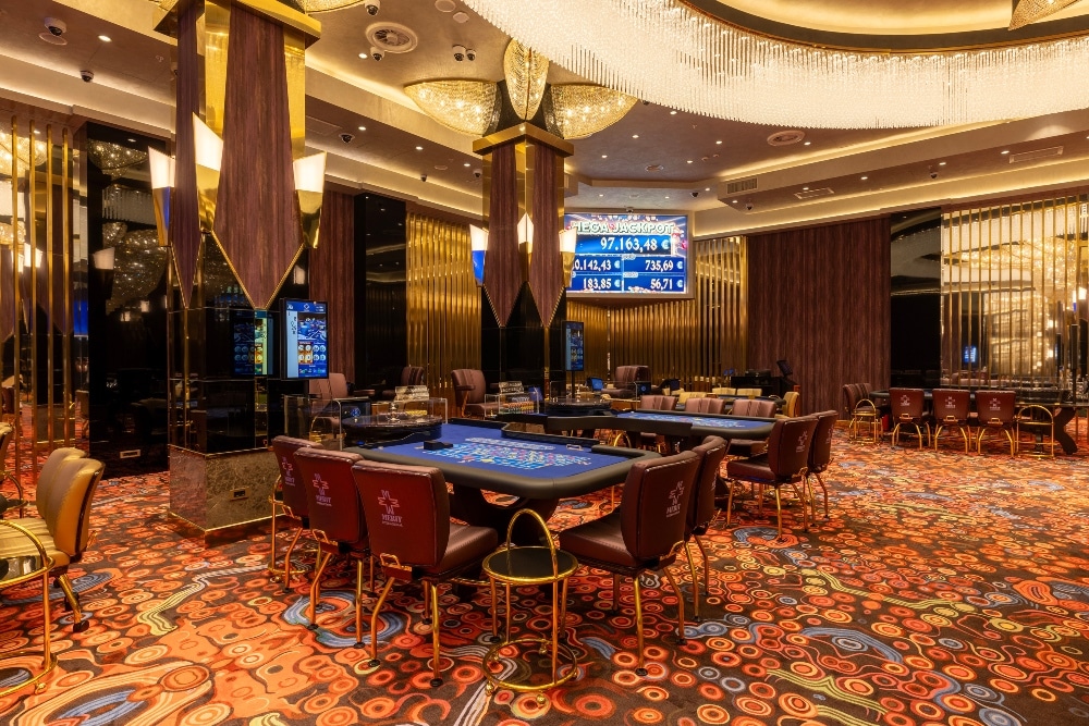 Interior de cassino de luxo